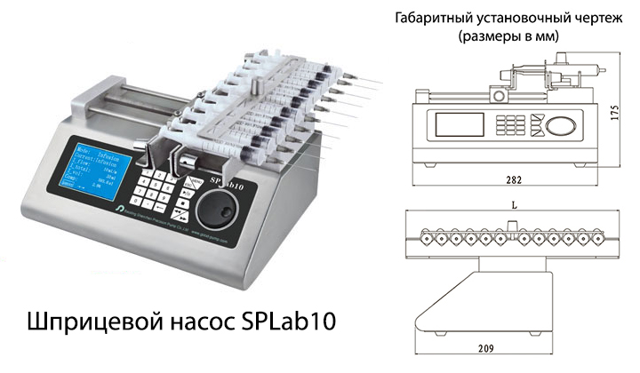 Шприцевой насос SPLab10