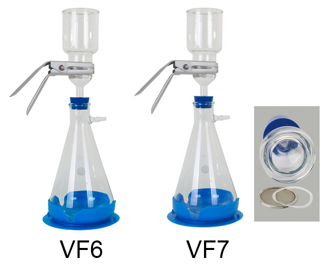 Стандартные комплекты из стекла для вакуумного фильтрования (ø 47 мм) VF6 и VF7