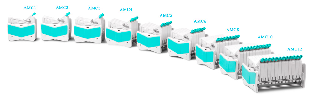 Линейка многоканальных головок для насосов серии АMC