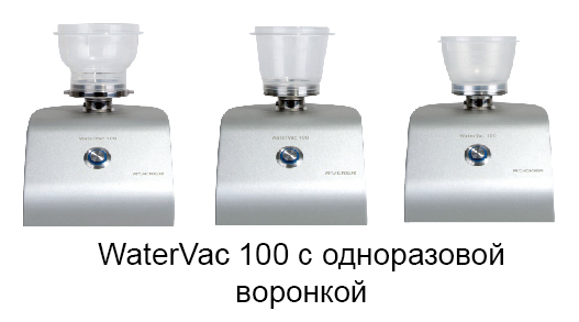 WaterVac 100 с одноразовой воронкой