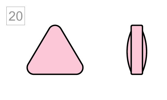 Таблетка треугольник